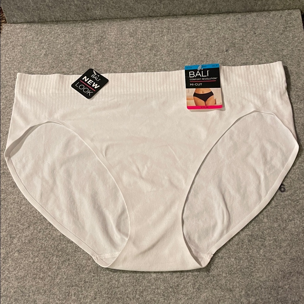 Bali Women's White Hi-Cut Panties